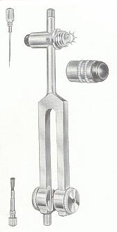 Neuro-Quinti or 5 in 1 neurology tool, Buck hammer, tuning fork 